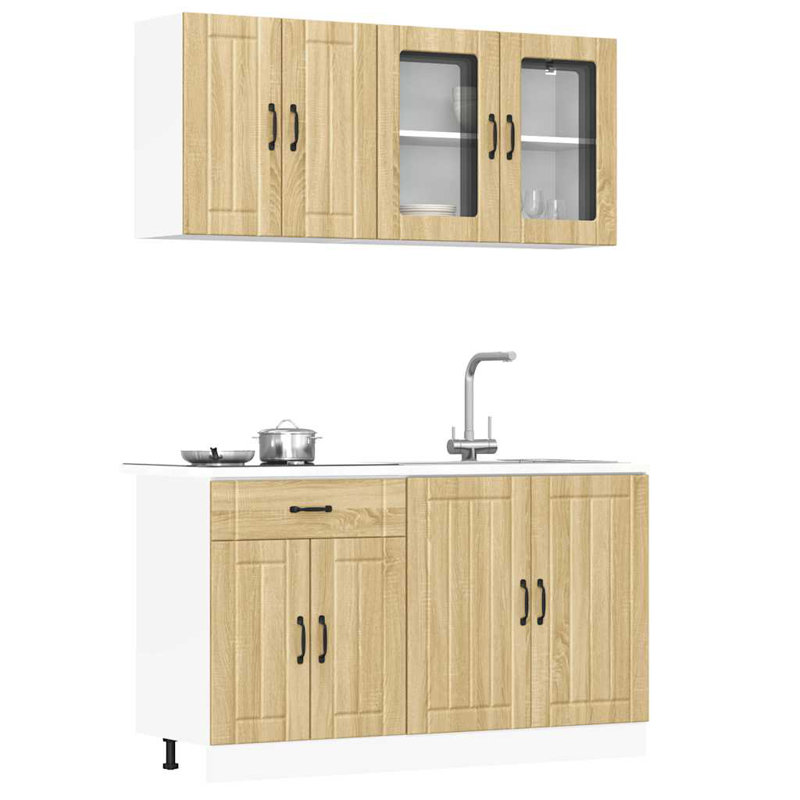 Lucca Kitchen Cabinet Set Lucca, Sonoma Oak