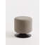 Alison 40cm Wide Faux Leather Round Solid Colour Standard Ottoman-24825575
