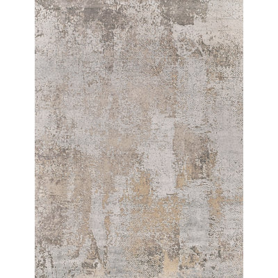 Handmade Silk Abstract Area Rug