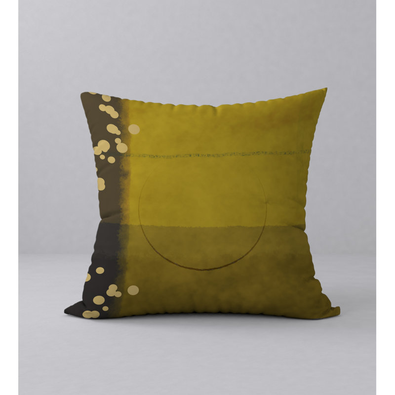 Abstract Throw Pillow, 18" H x 18" W