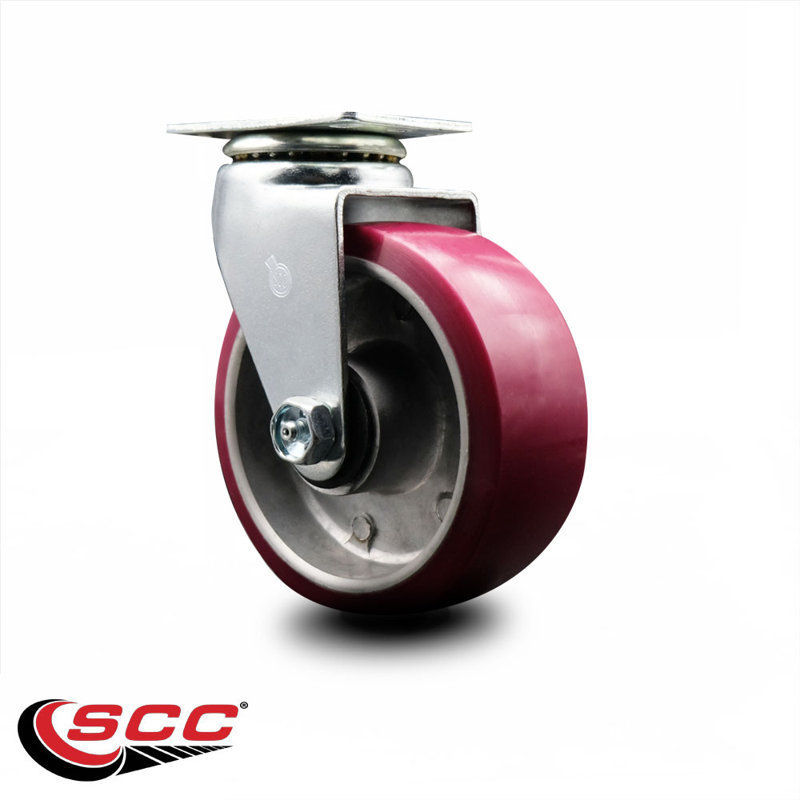 Poly on Aluminum Swivel Caster