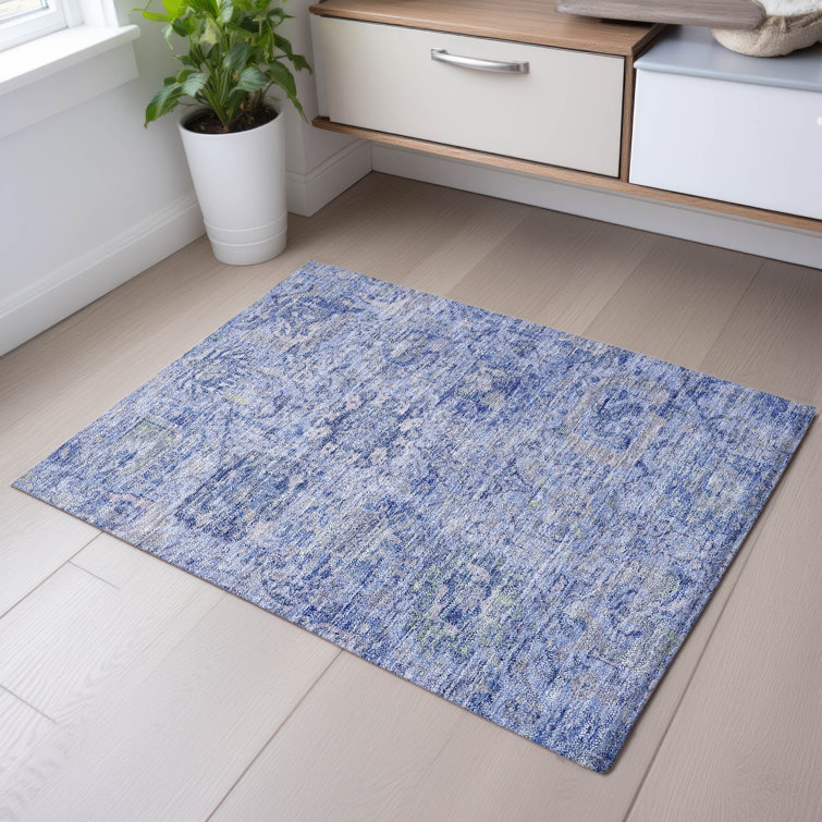 Premium Machine Washable Wayne AMF1102 Damask Rug