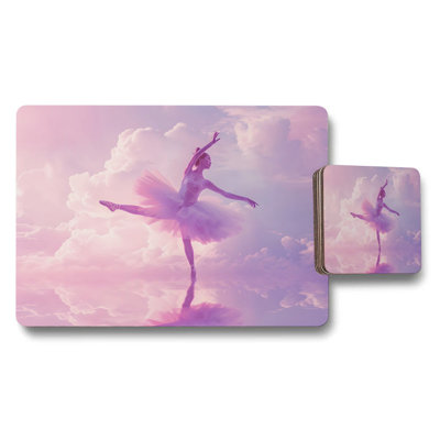 Toile Rose Collection Exclusive Placemat Coaster Set