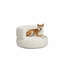 Canapé-lit courbé pour chien 36 po, moyen, blanc ivoire Boucle-1285977770