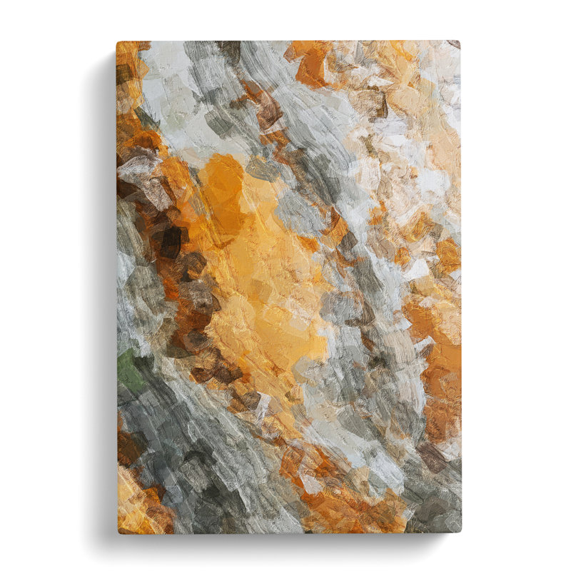 Brown Sugar Abstract - Wall Art, Wrapped Canvas, 76cm H x 50cm W x 3cm D, No Matte