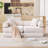 Modular Couch Sofa Bed For Apartment,Convertible Sofa Bed,Fixed-Shape Frame & Removable Armrests,Folding Mattress Couch For Small Spaces ,No Assembly ,Corduroy-2053554602