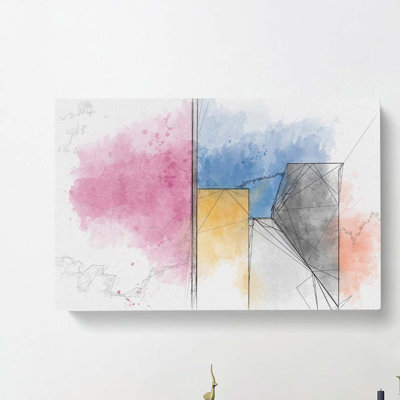 Architecture Sketch Vol.9 in Abstract - Wrapped Canvas