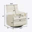 Fauteuil inclinable manuel en velours côtelé-1491386811