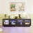 70" TV Stand For TVs Up To 65" With Electric Fireplace and Led Lights-504858907