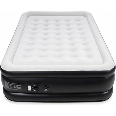 Grand matelas gonflable pour camping avec pompe intégrée, installation rapide en 3 minutes
