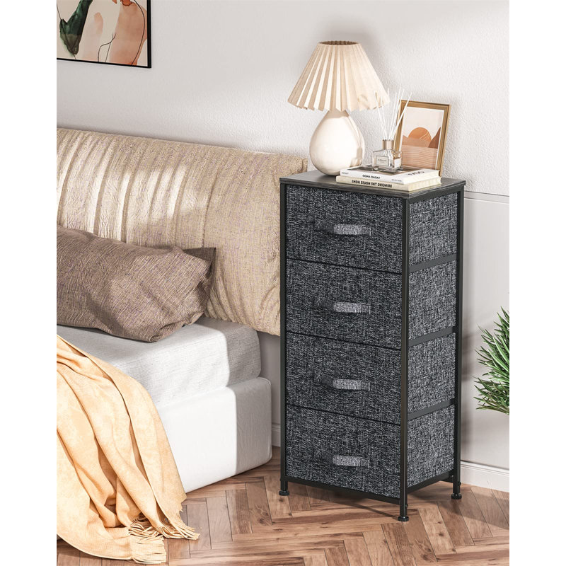 Madchen 4 Drawer 44.9cm W Chest, Black