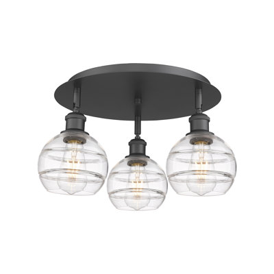 Chartoff Glass Semi Flush Mount