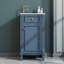 Meuble-lavabo bleu français 18 po avec lavabo en céramique et porte à fermeture en douceur-259018385