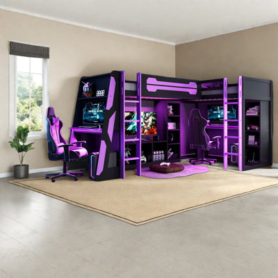 Lits modernes avec rangement, lit mezzanine simple en bois et bois aggloméré pour les petites pièces