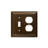 Impressions 2-Gang Toggle Light Switch Combination Wall Plate-243279130