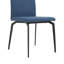 Chaises de salle à manger en tissu et métal bleu Lyon - ensemble de 2