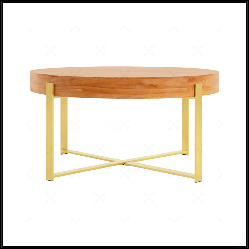 Table basse moderne moderne, Doré