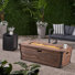 Rectangle Propane Fire Pit Table with Hidden Fuel Tank