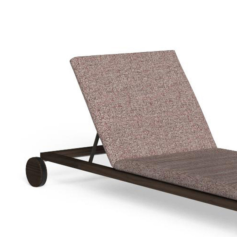 Outdoor leisure hotel beach lounge chair, Tan