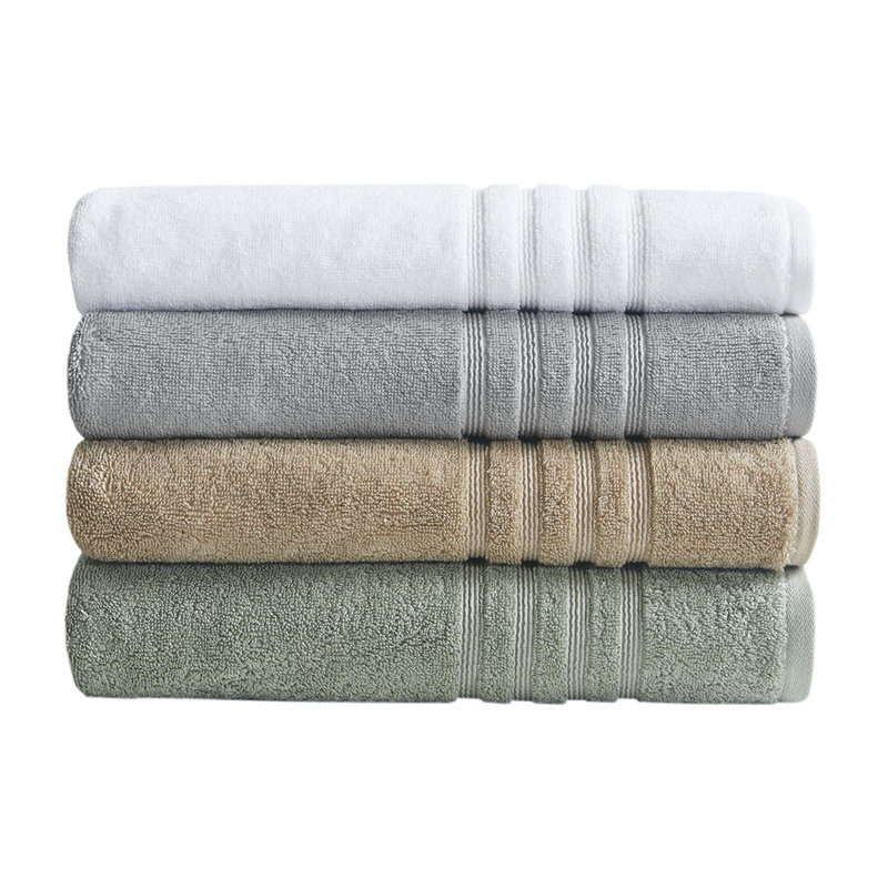 Ensemble 6 serviettes de bain antimicrobien durable