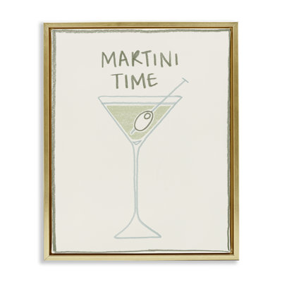 Cadre flottant Minimal Martini Time, design par Grace Popp