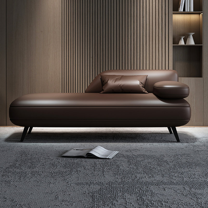 Chaise longue d'intérieur Modern Modern, Café, Orienté à droite
