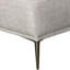 Causeuse Kevin, chenille grise, accoudoirs modernes, bois massif, 65 po