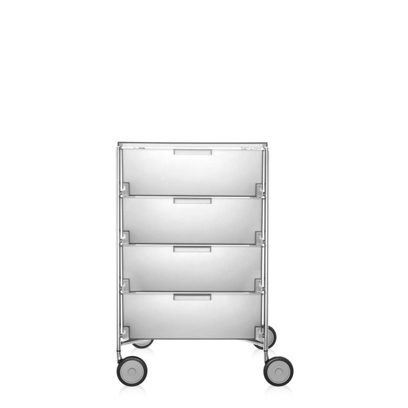 Mobil Drawer Storage, Translucent Ice, 2 Hi, Without Wheels