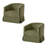 Upholstered Swivel Barrel Chair Set Of 2-2101091283