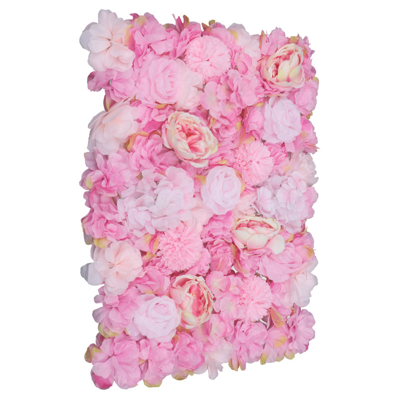 Dahlia Wall Panel Arrangement, Light Pink/Rose/Yellow