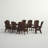 POLYWOOD Nautical Adirondack 9-Piece Trestle Dining Set-50288650-122513342
