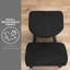 Fauteuil à bascule en bois DRAGONN (By VIVO) pour la maison et le bureau, noir