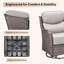 Ensemble de conversation pour patio en osier pour 7 personnes avec coussins de 6 po Wickes Haven-573176081-581142073