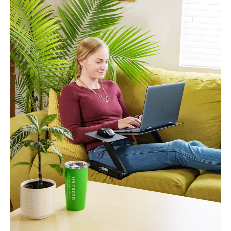 Support d'ordinateur portable et bureau pour ordinateur portable Uncage ergonomics WorkEZ Cool, Noir