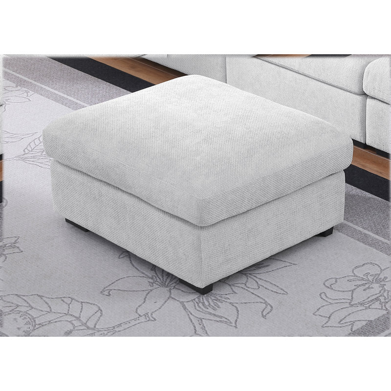 Oversized Ottoman For Sectional Sofa, Light Gray