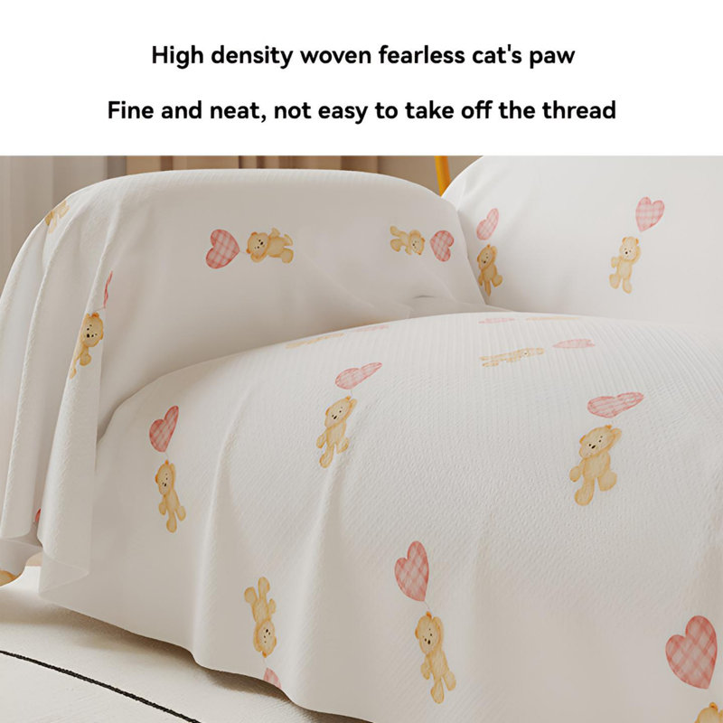 High End Four Season Universal Sofa Towel - Wrinkle Resistant, Dustproof, Anti Cat Scratch High-Density Woven Cover