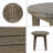 Outdoor 16" Acacia Wood Side Table-2069101087