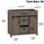 Meuble-lavabo simple 36 po Farm Barn