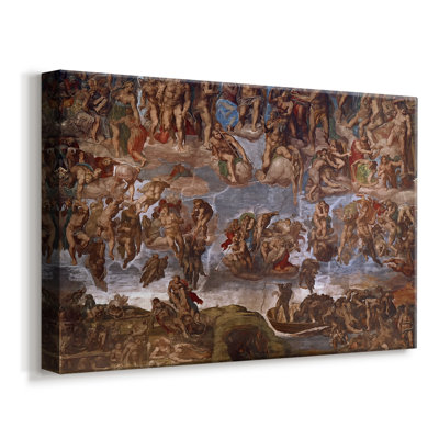 The Last Judgment (Detail: Charon's Boat and the Damned)-Michelangelo-Gallery Wrapped Canvas-1536–1541