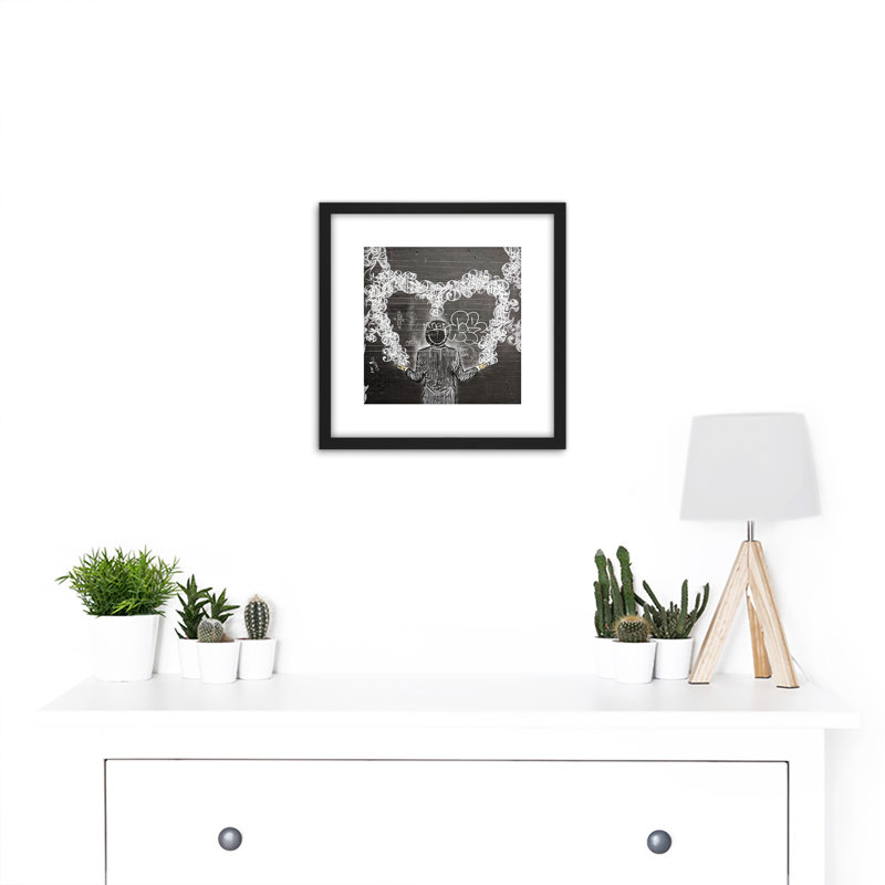 Koumu New York Graffiti Magic Love Grey Wall Mural - Single Picture Frame Painting