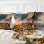Manhattan au coucher du soleil d'hiver - Coussin imprimé paysage urbain-29828445-29855023