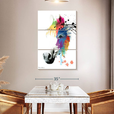 Brampt Horse Portrait Abstract