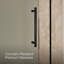 Pleat Frameless Sliding Bath Door-374430823