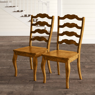 Fortville Solid Wood Ladder Back Side Chair