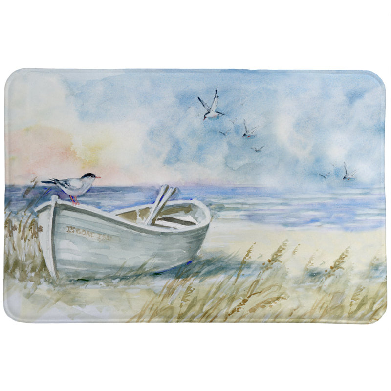 Kenji Coastal Sanctuary Boat Memory Foam Rug