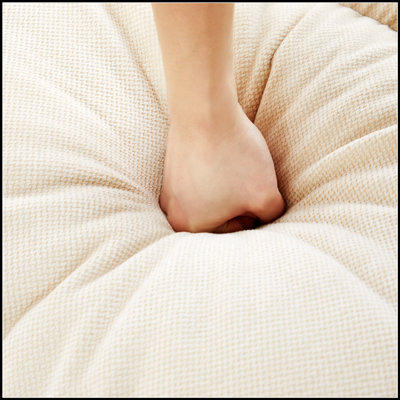 Repose-pieds Flora Chenille - Confort moelleux et design élégant, parfait pour les salons modernes et les salons confortables