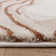 Decara Quartz Abstract High-Low Terracotta/Beige Area Rug