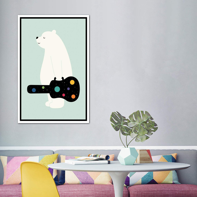 «Chase Your Dreams» par Andy Westface - impression d'art graphique, Pas de tapis, H 60 po x l 40po x P 1,5 po