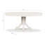 Table de salle à manger extensible ronde 48 po avec 4 chaises d'appoint-78442032