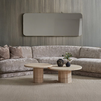Amerigo Cocktail Table Set - Travertine